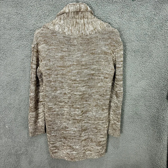 Laura Scott Cardigan Womens Small Brown Fisherman Cable Knit‎ Toggle Academia - Picture 2 of 8